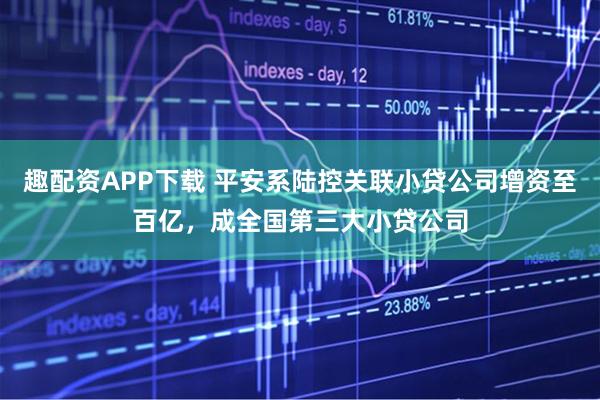 趣配资APP下载 平安系陆控关联小贷公司增资至百亿，成全国第三大小贷公司